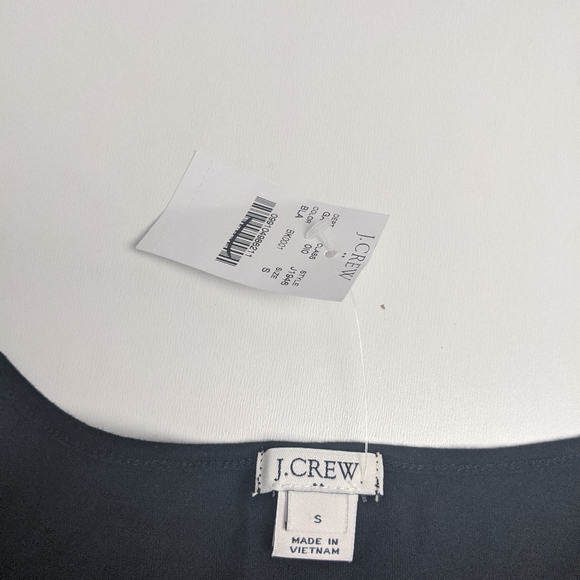 J Crew Factory NWT Black Dress Frill Sleeve Small - Picture 4 of 5